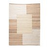 Jute vloerkleed - Raya Blocks Beige - thumbnail 1