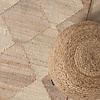 Jute vloerkleed - Raya Tiles Beige - thumbnail 2