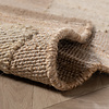 Jute vloerkleed - Raya Tiles Beige - thumbnail 6